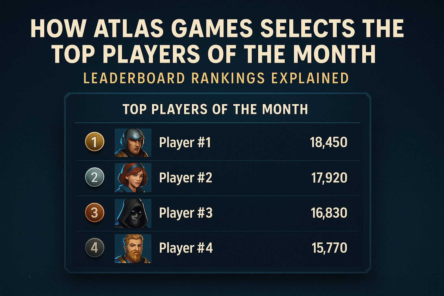 Atlas Games Leaderboard Rankings