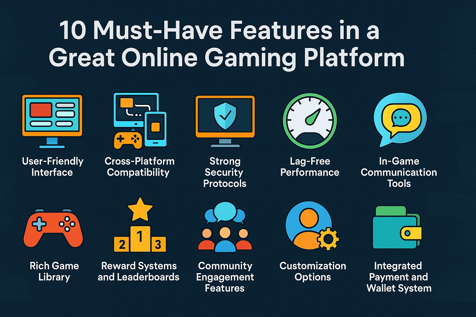 features of online gaming platform
