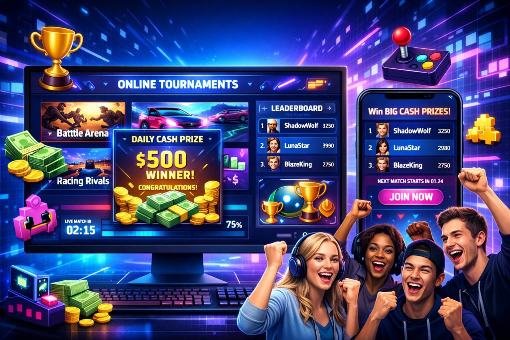 Online Gaming Platform with Cash Prizes
