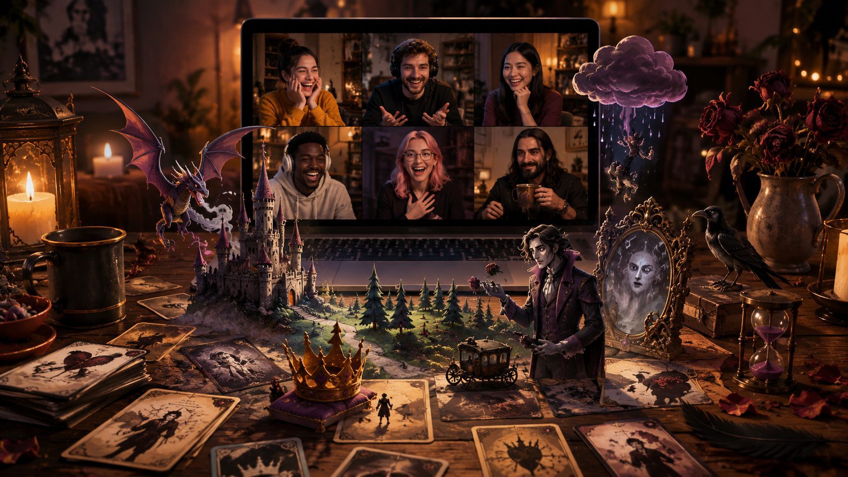 Online Party Games for Groups
